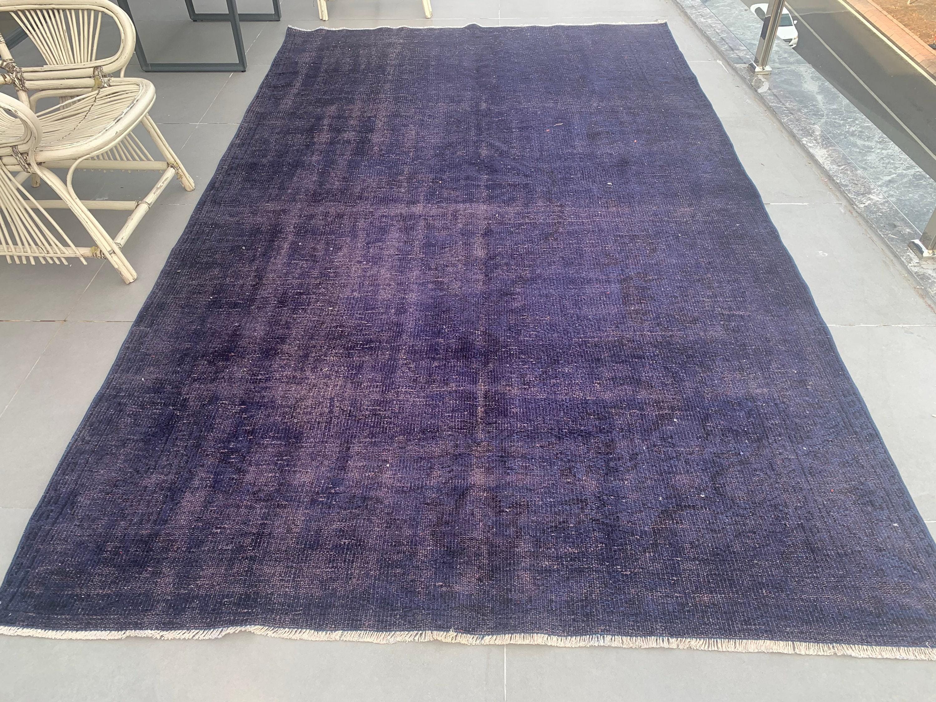 Turkish Vintage Large Rug 6×10,3 ft (183×315 cm), Purple Oriental Rug