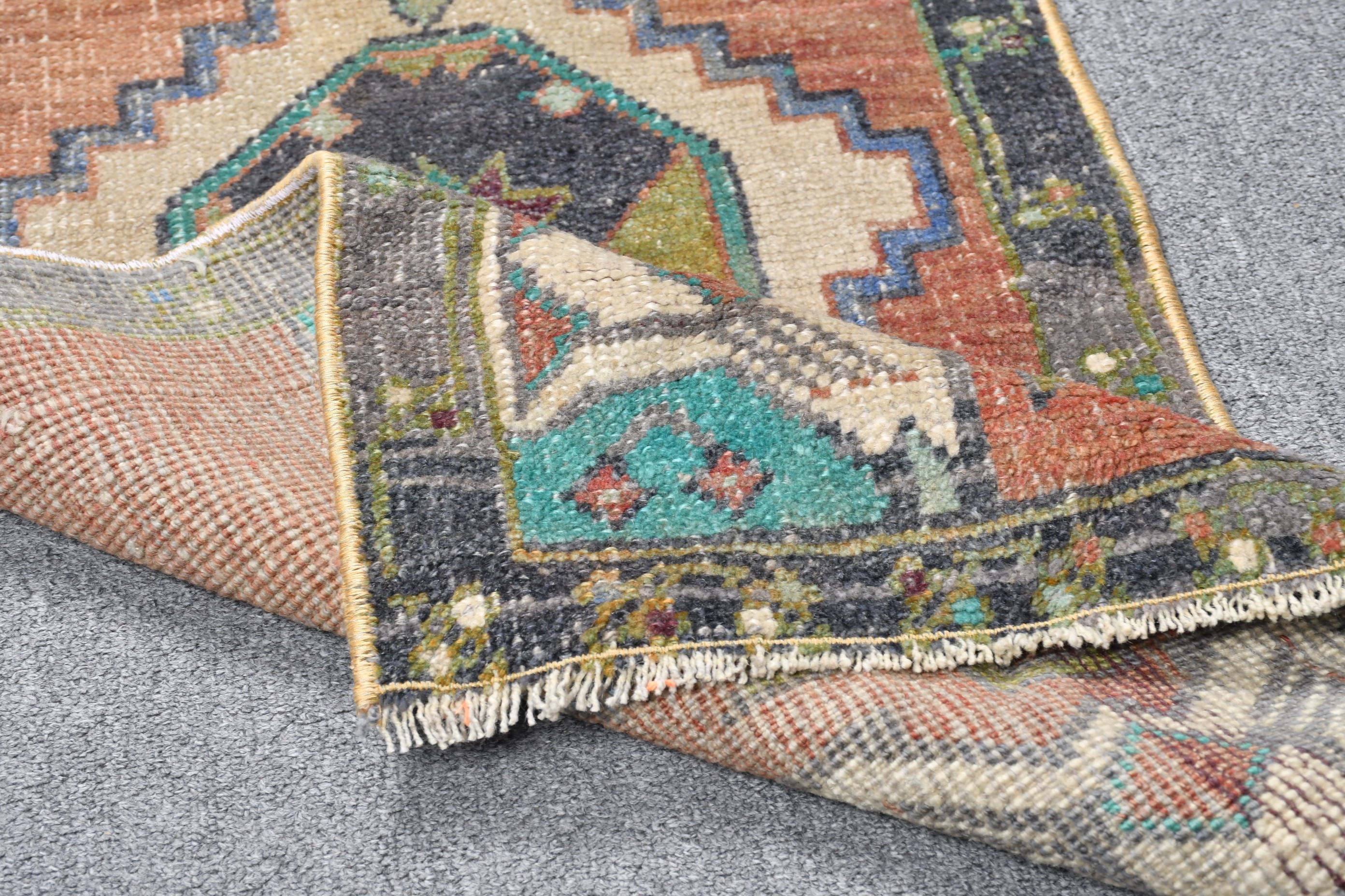 Vintage Rug, 1.7x3.5 ft Small Rug, Oriental Rugs, Turkish Rug, Kitchen Rug eBay