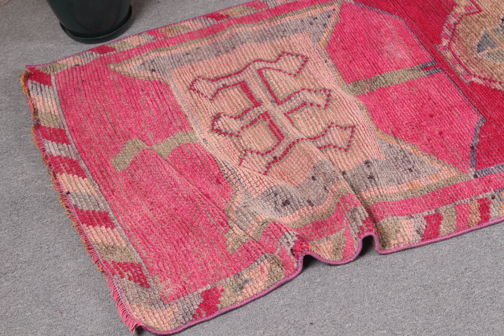Vintage Rug, 2.9x10.1 ft Runner Rug, Old Rug, Cool Rug, Floor Rugs, Turkish Rug - Picture 10 of 10
