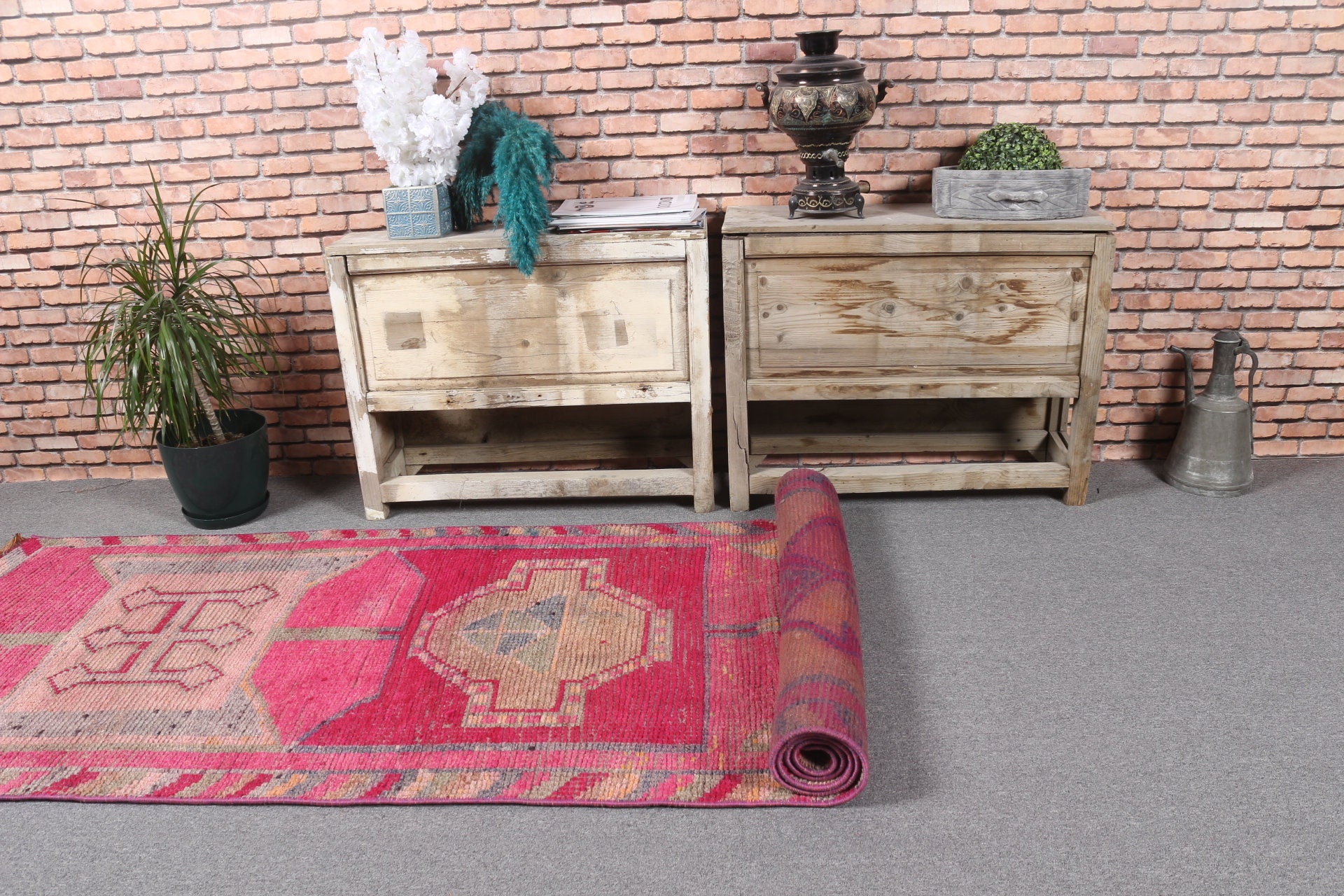 Vintage Rug, 2.9x10.1 ft Runner Rug, Old Rug, Cool Rug, Floor Rugs, Turkish Rug - Picture 5 of 10