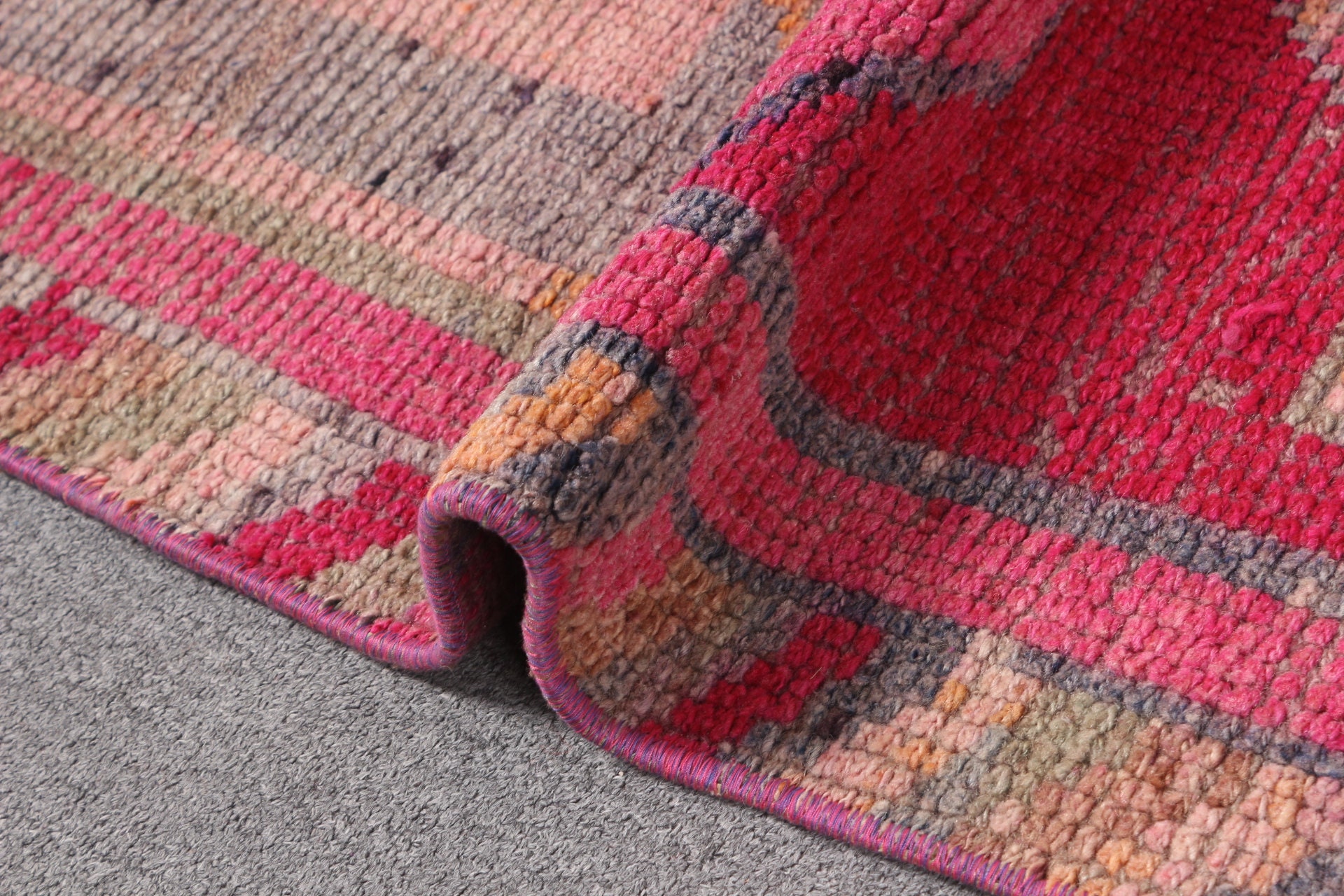Vintage Rug, 2.9x10.1 ft Runner Rug, Old Rug, Cool Rug, Floor Rugs, Turkish Rug - Picture 7 of 10