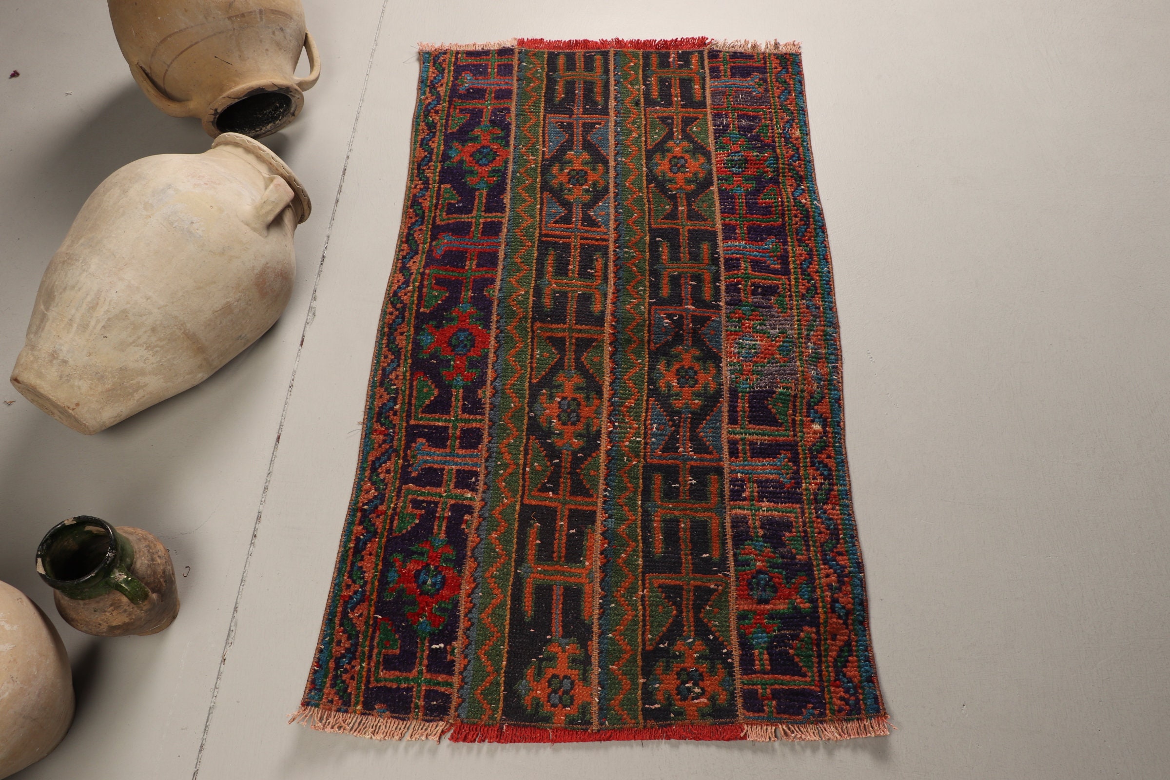 Colorful Rug, Vintage Rugs, 2.3x4 ft Small Rug, Antique Rug, Turkish Rug - Picture 1 of 1