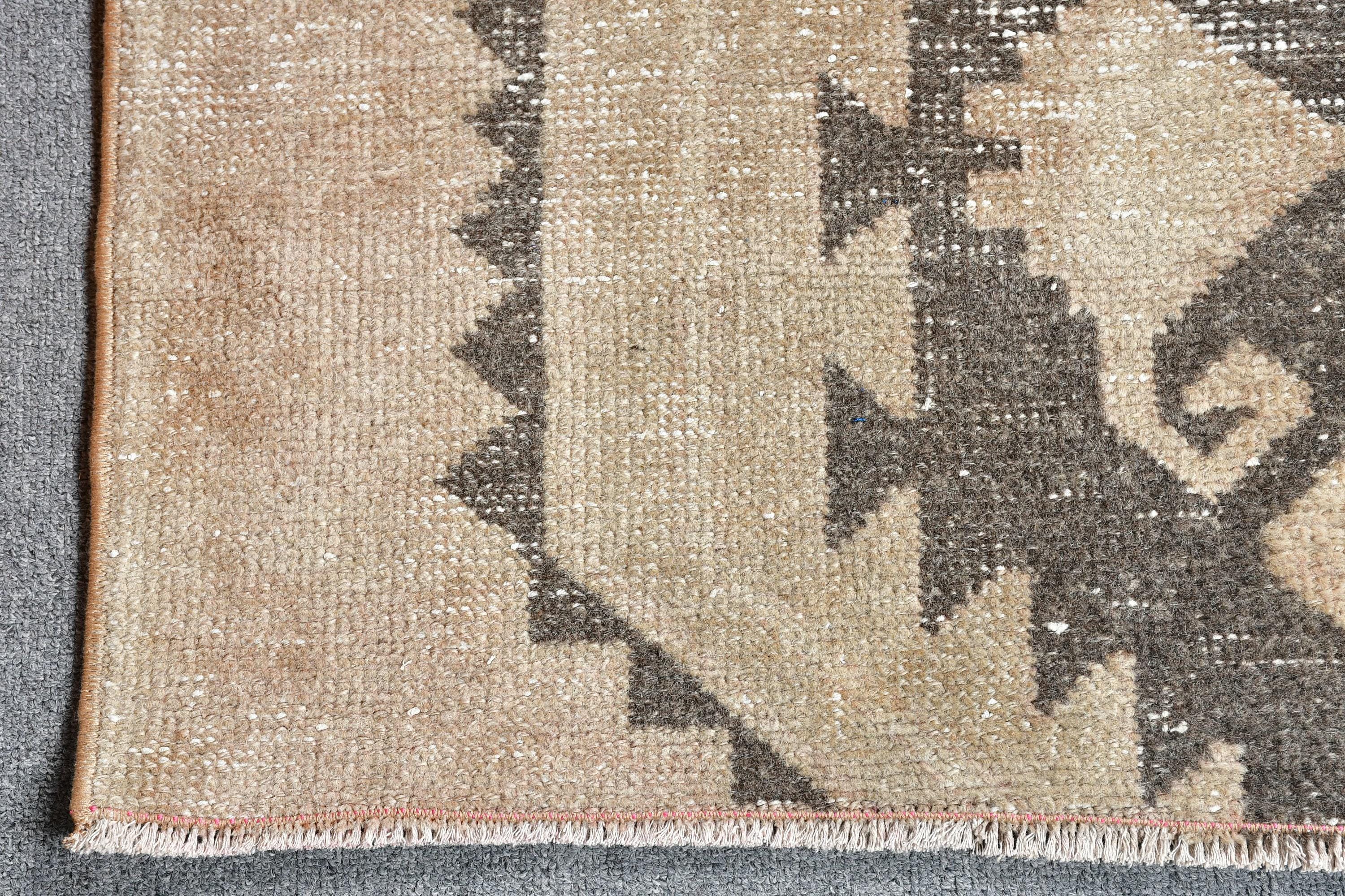 Vintage Rug, 1,6x3,2 ft Turkish Rug, Brown Black Moroccan Wool Rug | eBay
