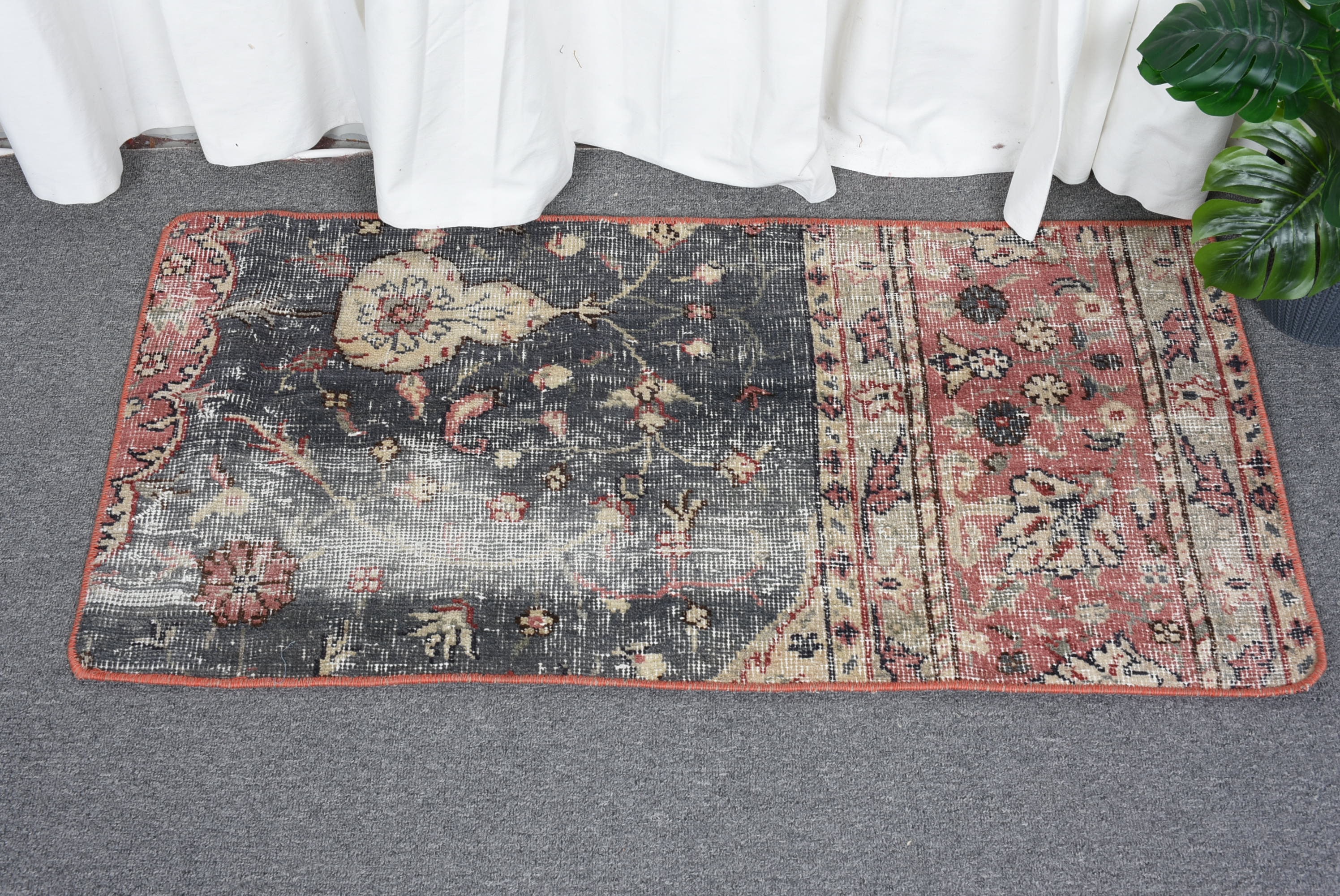 Kitchen Rug, 1.6x3.2 ft Small Rug, Vintage Rug, Turkish Rugs, Oriental ...